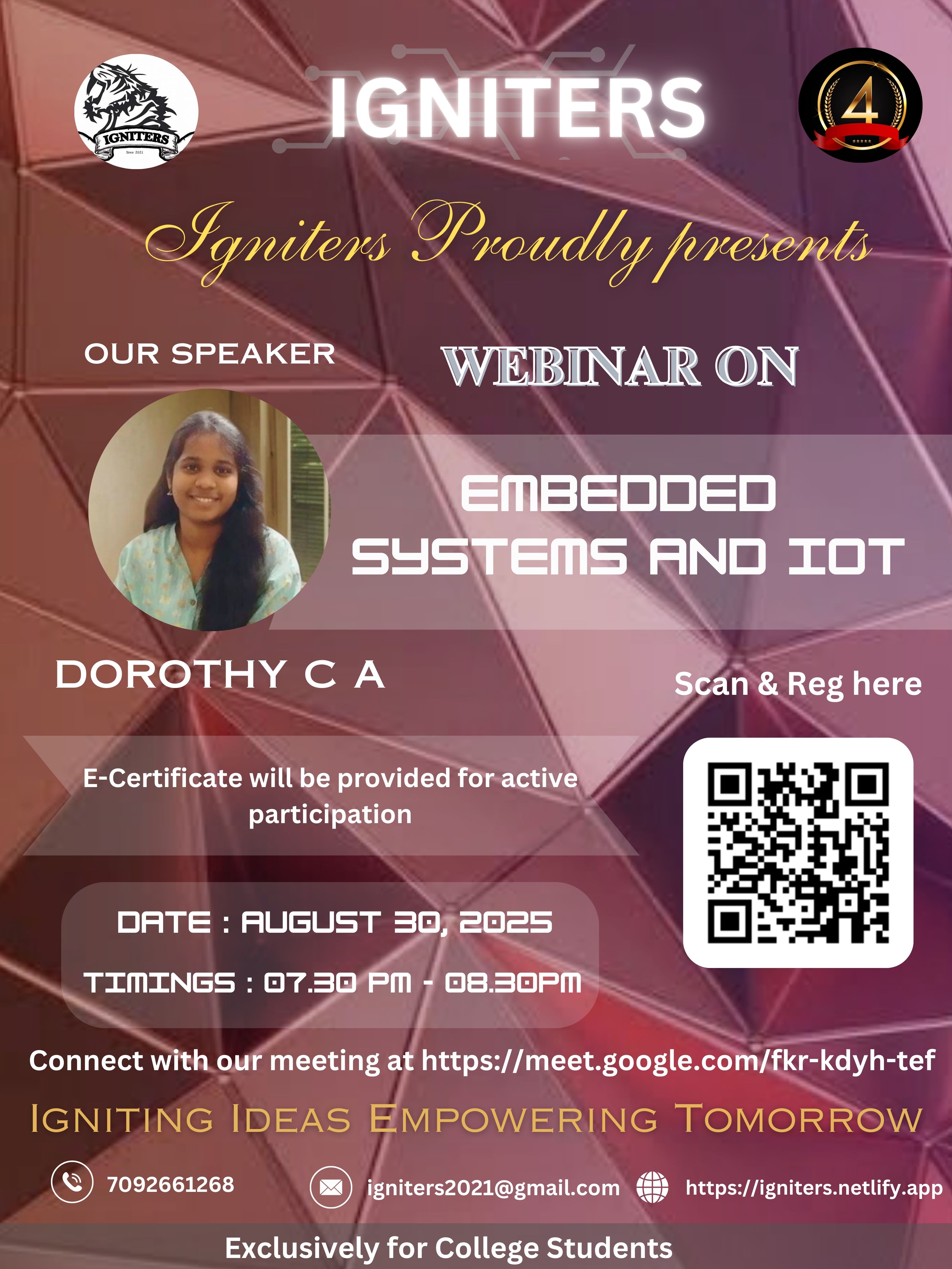 Embedded Systems and IoT Webinar